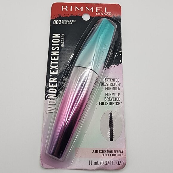 Rimmel London Wonder Extension Mascara, Brown Black 002, 0.37 fl. oz. New - Picture 1 of 3